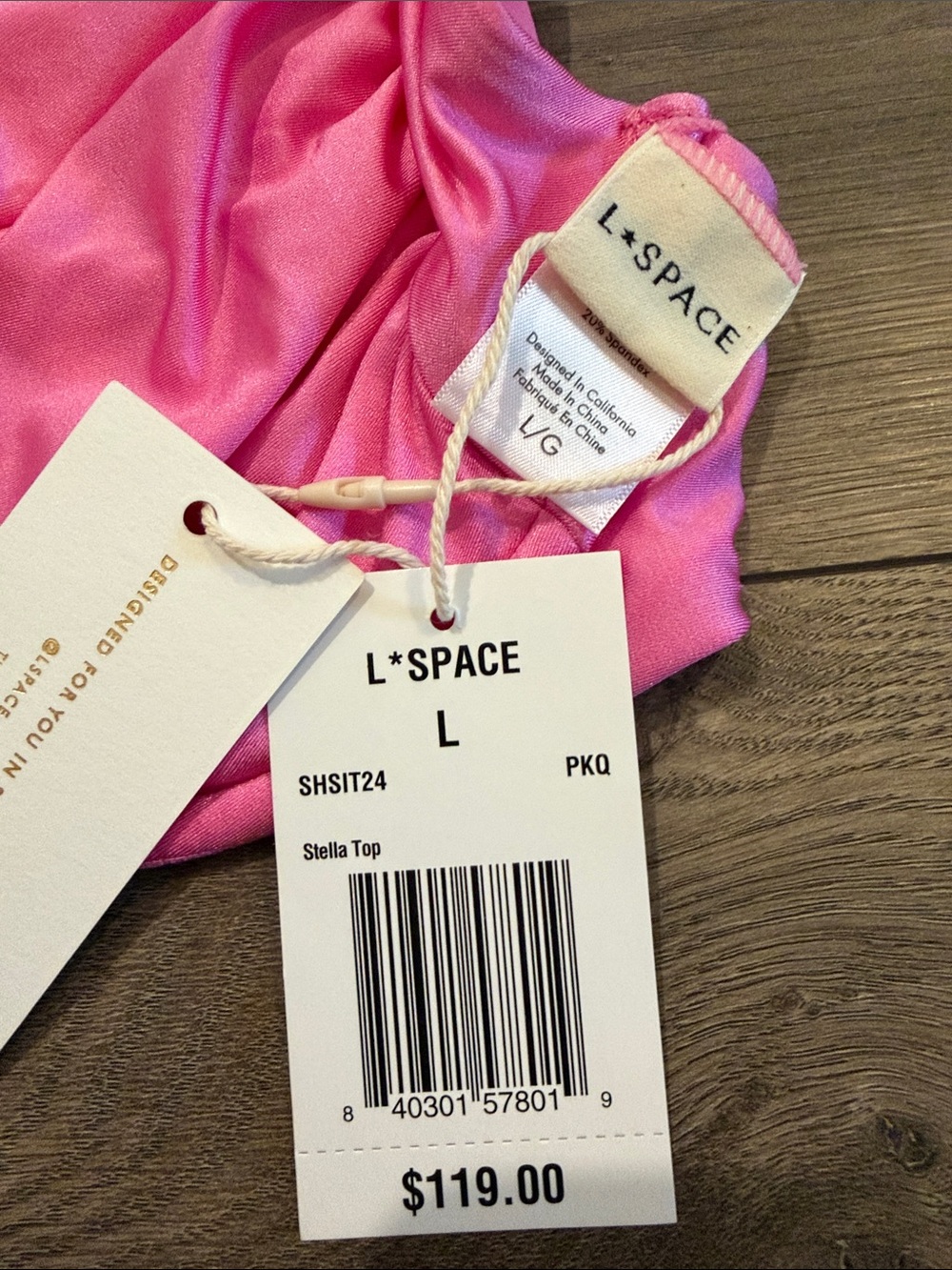 L Space Pink Stella top - Picture 6 of 8